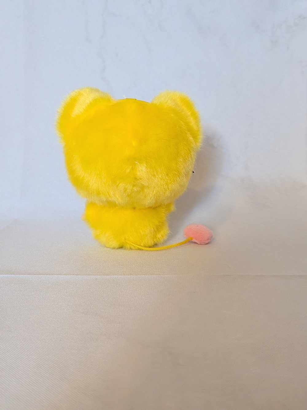 Plush Yellow & Pink Small Pet Toy — Soft Decorative Companion - Picture 3 of 4